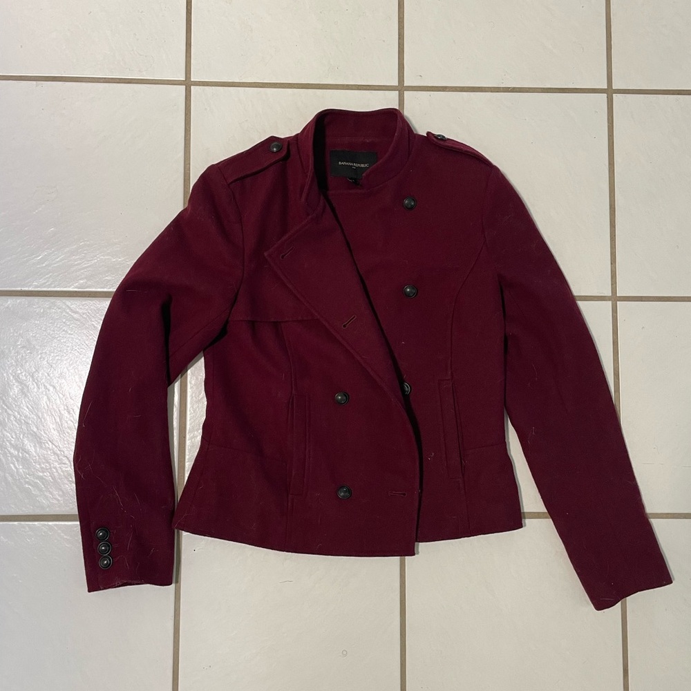 Maroon banana republic jacket